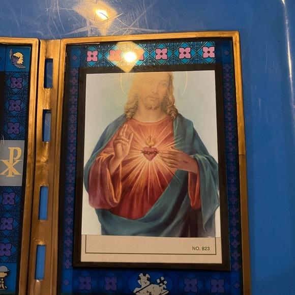 Stained Glass Sacred Heart of Jesus  prayer - Picture 9 of 9